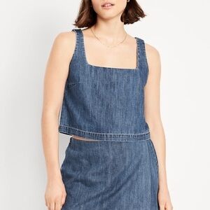 Old Navy Blue Denim Top